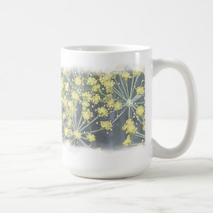 Wasserfarbendill in Weiß Kaffeetasse