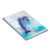 Wasserfarbendolphin Notizblock (Rechte Seite)