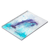 Wasserfarbendolphin Notizblock (Linke Seite)