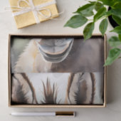 WasserfarbenDonkey mit Rainbow-Gläser Decoupage Seidenpapier (Geschenk)