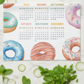 WasserfarbenDonuts - Kalender 2026 Geschirrtuch (Gefaltet)
