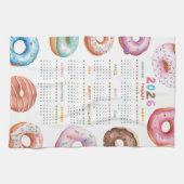 WasserfarbenDonuts - Kalender 2026 Geschirrtuch (Horizontal)