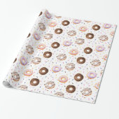 WasserfarbenDonuts Muster Geschenkpapier (Ungerollt)