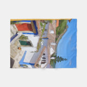 Wasserfarbendorf Fleecedecke (Vorderseite (Horizontal))