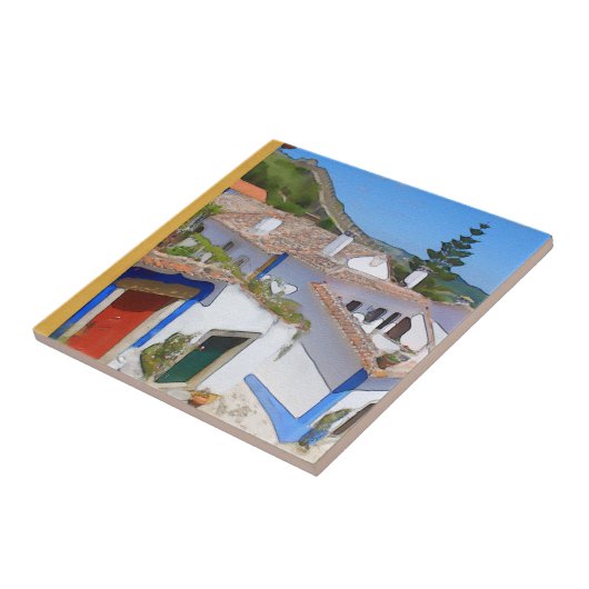 Wasserfarbendorf Fliese (Seite)