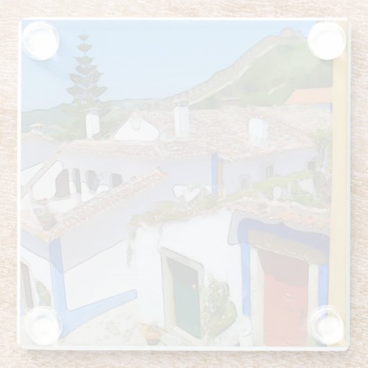 Wasserfarbendorf Glasuntersetzer (Rückseite)