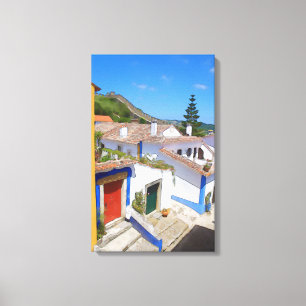 Wasserfarbendorf Leinwanddruck