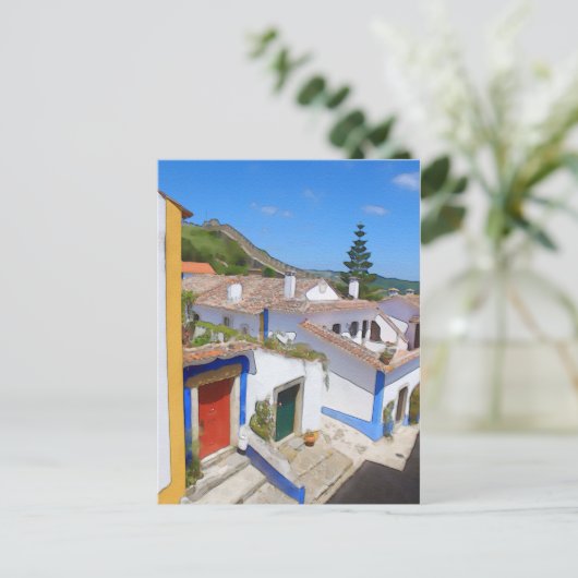 Wasserfarbendorf Postkarte (Stehend Vorderseite)