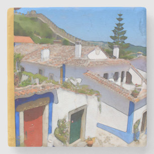 Wasserfarbendorf Steinuntersetzer