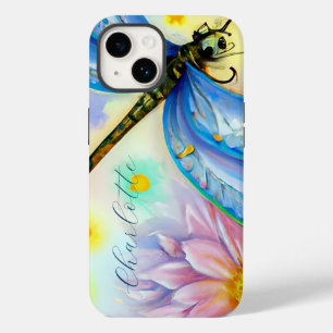 Wasserfarbendrachenfliege, personalisieren Sie Cas Case-Mate iPhone 14 Hülle