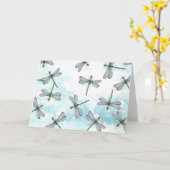 Wasserfarbendrachenfliegen Karte (Gelbe Blume)