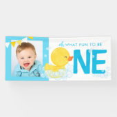 Wasserfarbenduck Oh What Fun Foto Party Banner (Horizontal)