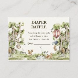 Wasserfarbendusche für Holzfäller Begleitkarte