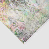 Wasserfarbene Abstrakte Blume in der Nähe des Teic Seidenpapier (Ausschnitt)