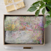 Wasserfarbene Abstrakte Blume in der Nähe des Teic Seidenpapier (Geschenk)