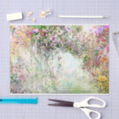 Wasserfarbene Abstrakte Blume in der Nähe des Teic Seidenpapier (Handwerk)