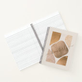 Wasserfarbene Abstrakte Glitterformen Name Notizblock (Innenseite)