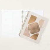 Wasserfarbene Abstrakte Glitterformen Name Planer (Anzeige)