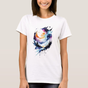 Wasserfarbene Abstrakte Landschaft #1 T-Shirt