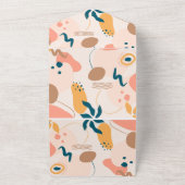 Wasserfarbene Abstrakte Pastelhochzeit All In One Einladung (Außenbereich)