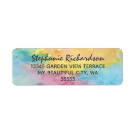 Wasserfarbene Abstrakte whimsical farbige Hochzeit