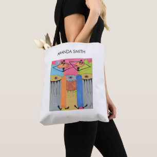 Wasserfarbene afrikanische Kunst, Phantastische Fr Tasche