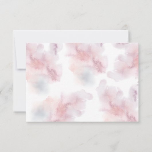 Wasserfarbene Antwortkarten für das verzauberte Sc RSVP Karte (Rückseite)