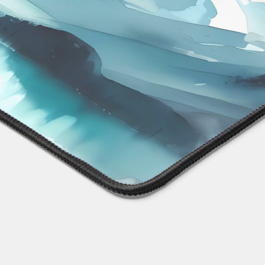 Wasserfarbene Atemberaubend türkisfarbene Gletsche Schreibtischunterlage (Ecke)