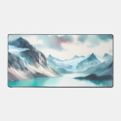 Wasserfarbene Atemberaubend türkisfarbene Gletsche Schreibtischunterlage (Vorderseite)