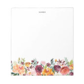 Wasserfarbene Autums Blocks fallen kundenspezifisc Notizblock (Vorderseite)