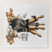 Wasserfarbene Backthemen-Wandkunst - Ideal für Bäc Puzzle (Horizontal)