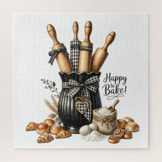 Wasserfarbene Backthemen-Wandkunst - Ideal für Bäc Puzzle (Vertikal)