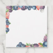 Wasserfarbene Beeren - Süßbeerentext Geschenkanhänger (Rückseite)