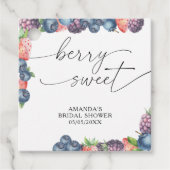 Wasserfarbene Beeren - Süßbeerentext Geschenkanhänger (Vorderseite)