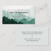 Wasserfarbene Bergwelt Essenzielle Öle Visitenkarte (Vorne/Hinten)