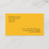 Wasserfarbene Biene auf Blume Custom Personalisier Visitenkarte (Rückseite)