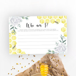 Wasserfarbene Biene Blüte Wer bin ich Brautparty S Briefpapier