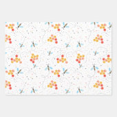 Wasserfarbene Biene Geschenkpapier Set (Vorderseite)