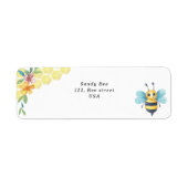 Wasserfarbene Bienen und Honigwaben (Vorne)