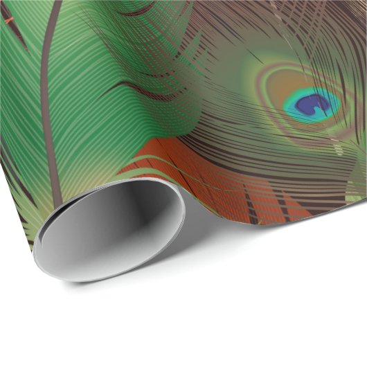 Wasserfarbene Bird Feathers Art Geschenkpapier (Rolleneckpunkt)