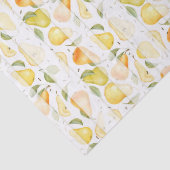 Wasserfarbene Birne Frische Frucht Muster Seidenpapier (Detail)