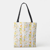 Wasserfarbene Birne Frische Frucht Muster Tasche (Rückseite)