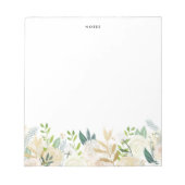 Wasserfarbene Blässe Goldmedaille Notizblock (Vorderseite)