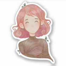 Wasserfarbene Blätter & Baummädchen