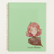 Wasserfarbene Blätter & Baummädchen