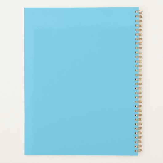 Wasserfarbene Blätter Planer (Rückseite)