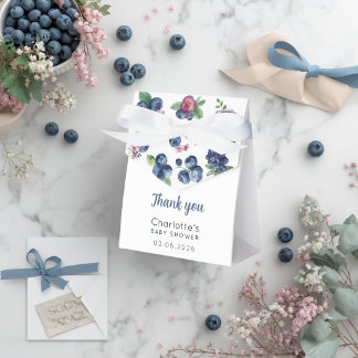 Wasserfarbene Blaubeer-Blumen-Geschenktasche für B Geschenkschachtel