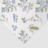 Wasserfarbene Blaubeermuster Seidenpapier (Detail)