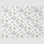 Wasserfarbene Blaubeermuster Seidenpapier (Vorderseite)