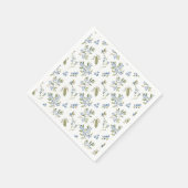 Wasserfarbene Blaubeermuster Serviette (Ecke)